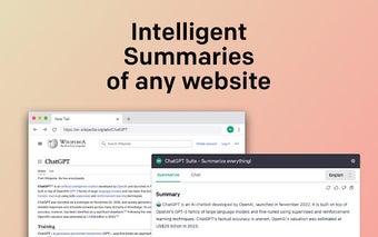 ChatGPT » summarize everything!