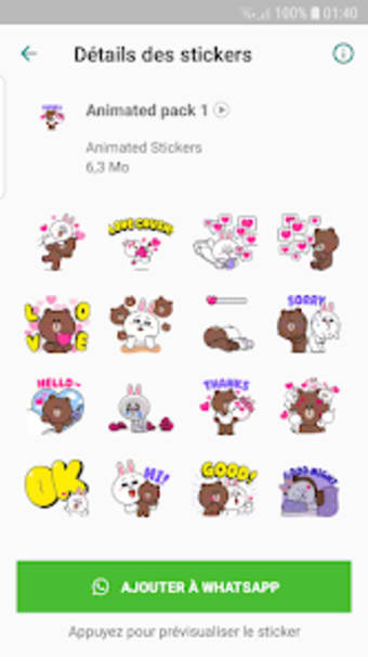 Animated stickers