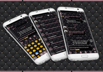 SMS Messages Jewel Pink Theme