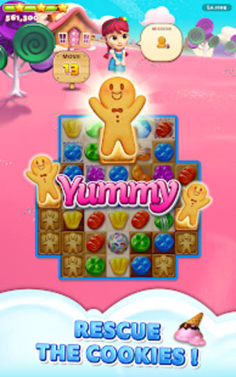Sweet Road: Cookie Rescue Free Match 3 Puzzle Game