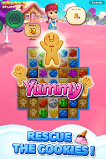 Sweet Road: Cookie Rescue Free Match 3 Puzzle Game
