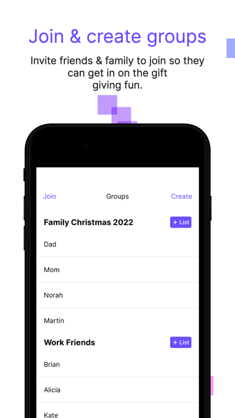 Group Gift Lists