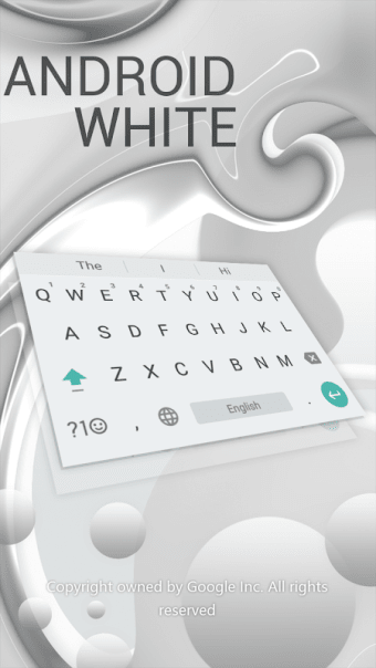 Pearl White Keyboard for Android
