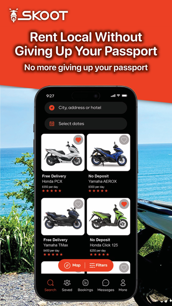 Skoot - Motorcycle Rental App