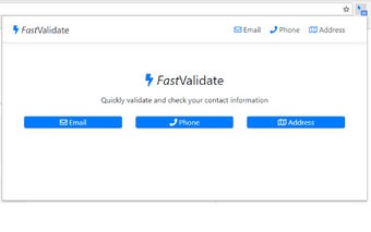 FastValidate Chrome Extension