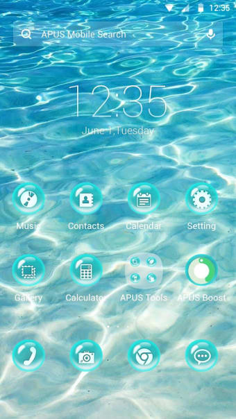 Pure Water-APUS Launcher theme