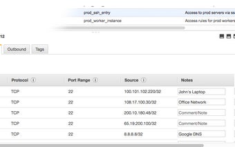 EC2 Security Group Notes