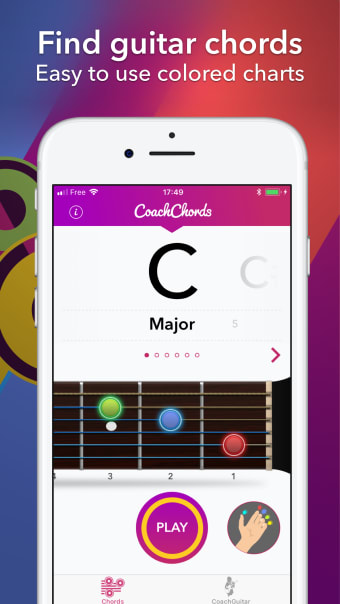 Guitar Chords: Chart Notes app