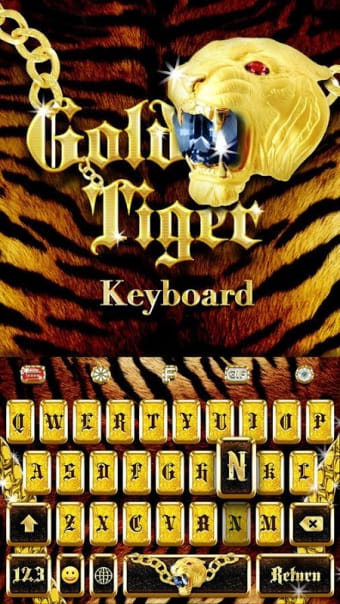 Gold Tiger Keyboard Theme
