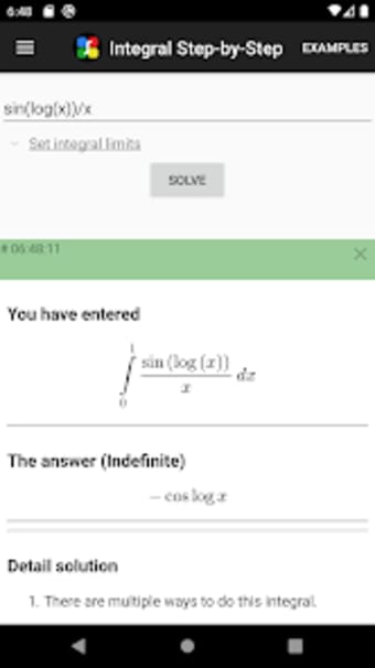 Integral Step-By-Step Calc