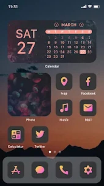 Wow Yellow Magenta - Icon Pack