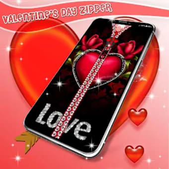 Valentines day zipper lock scr
