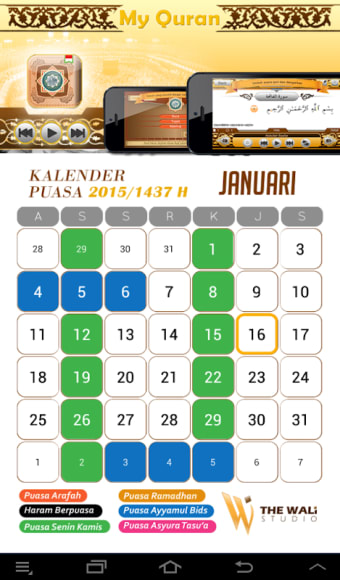 Kalender Puasa 2017