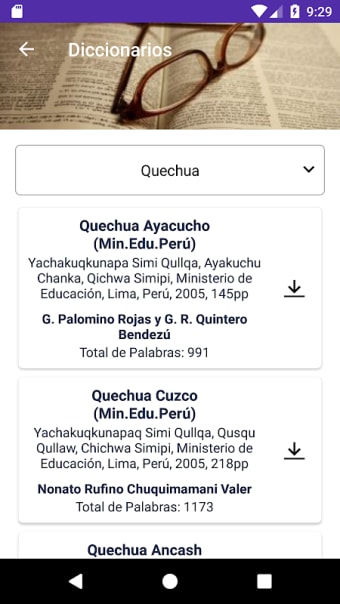 QichwaDic - Search tool for Quechua language