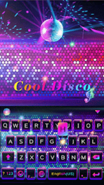 Cool Disco Keyboard Background