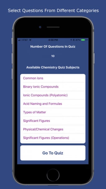 General Chemistry Quiz