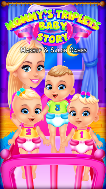 Mommys Triplets Baby Story - Makeup  Salon Games