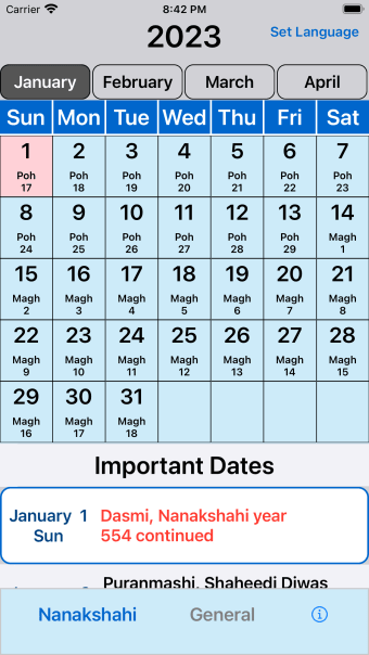 ML Calendar 2023