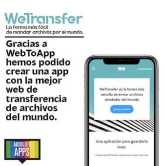 WeTransfer - Manda archivos gratis hasta 2GB.