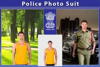 Men Police Photo Suit