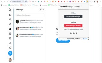 Twitter Mass Messages Cleaner 2024
