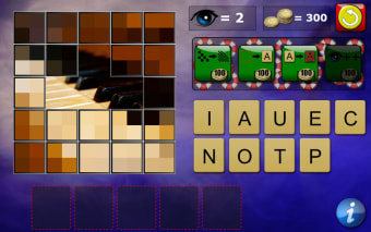 What's Pixelated? word picture guessing puzzle