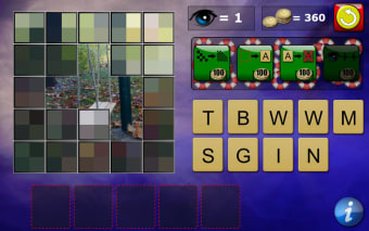 What's Pixelated? word picture guessing puzzle