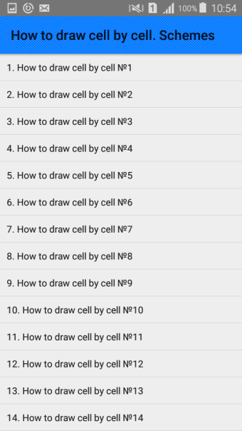 How to draw cell by cell. Schemes