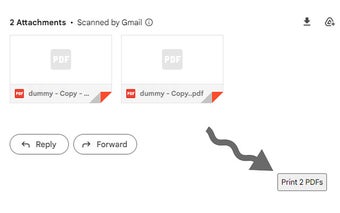 Print all Gmail attachments