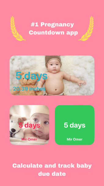 Baby Due Date Countdown Track