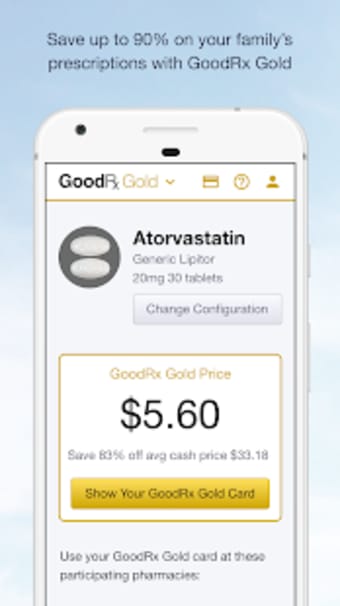 GoodRx Gold - Pharmacy Discount Card