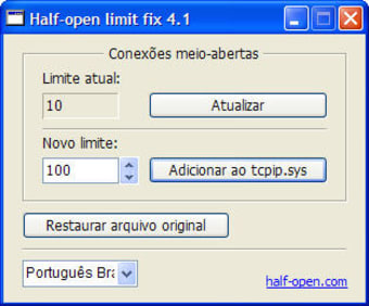 Half-open limit fix