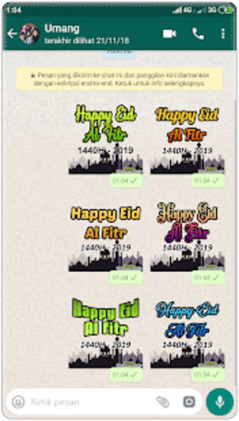 Stickers Happy EID Al Fitr 2019 WAStickerApps