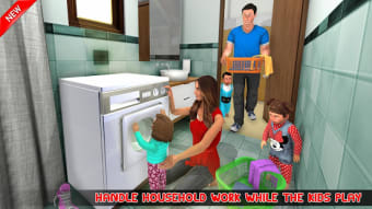 New Mother Baby Triplets Family Simulator