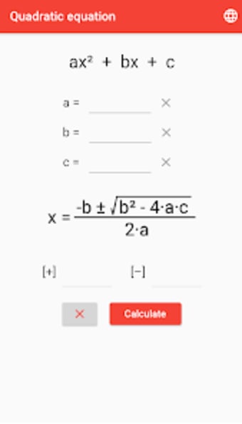Quadratic equation solver
