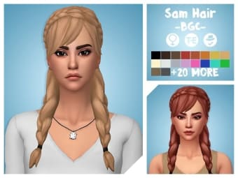 Sam Hair mod for The Sims 4