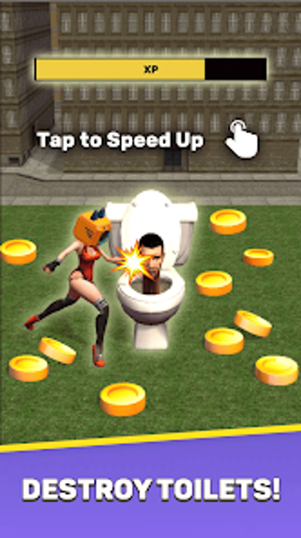 Tap Clicker Game: Toilet Man