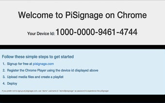 PiSignage on Chrome