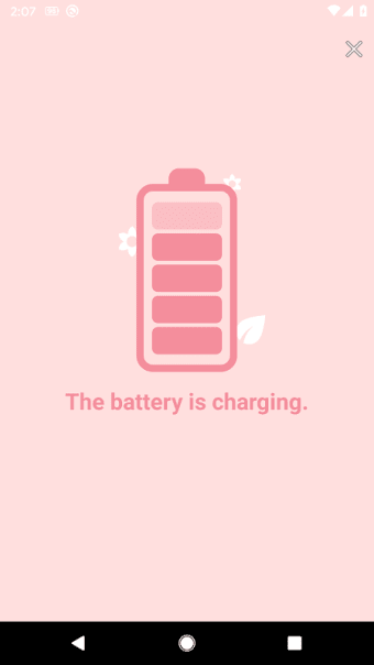 Battery charge sound alert - peach