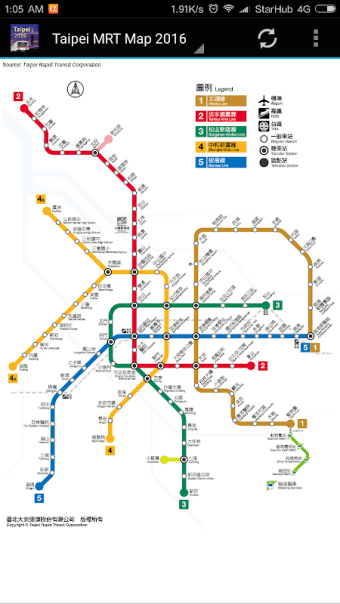 Taipei Metro Train Map 2022