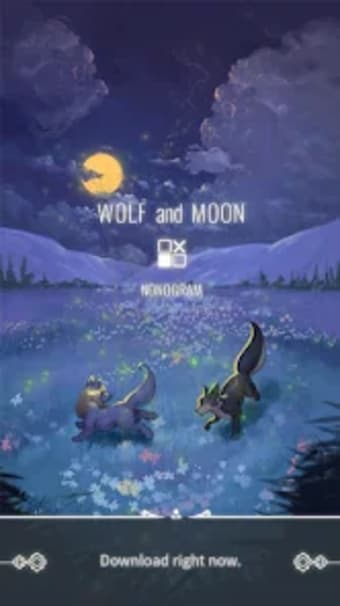 Wolf And Moon : Nonogram
