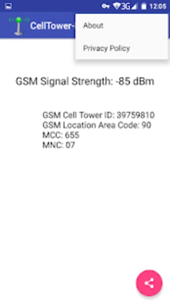 Cell Tower Info and Signal