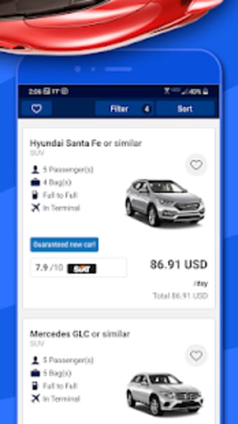 Bocubo: Car rental app