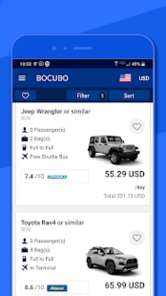 Bocubo: Car rental app