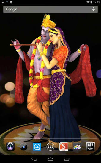 3D Radha Krishna Wallpaper