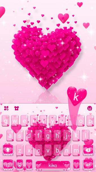 Rose Delicate Heart Keyboard Theme