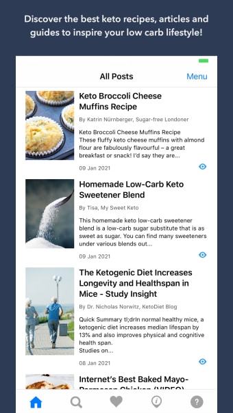 Keto App: Recipes Guides News