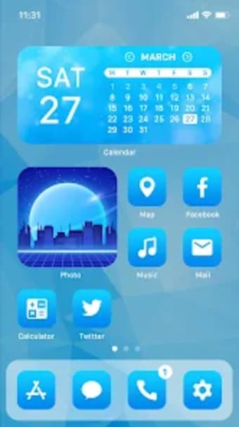 Wow Blue Theme  - Icon Pack