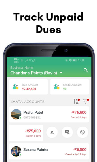Mee Khata - Send automatic payment due reminders.