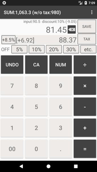 Discount Sales Tax Calculator